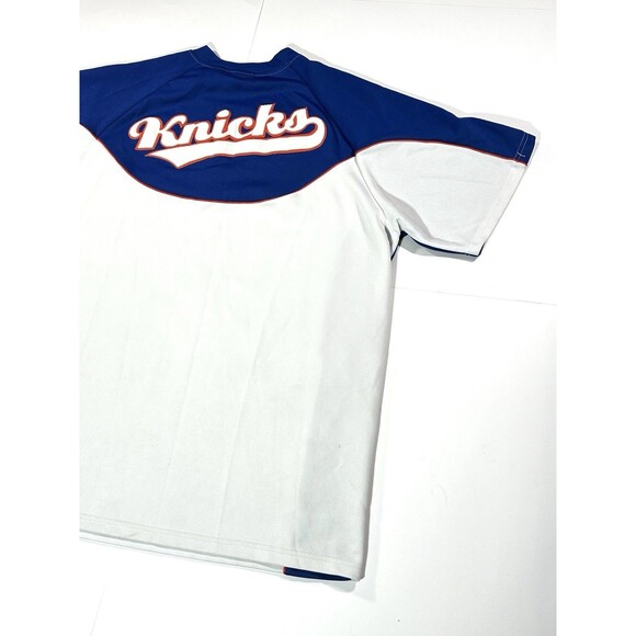 VTG Majestic NBA New York Kicks Quarter Zip Men’s Size 2XL Warm Up Jersey Y2K - Picture 12 of 12